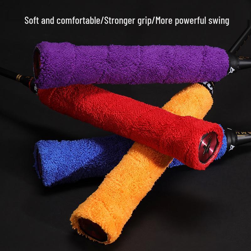 Non-Slip Microfiber Towel Overgrip for Badminton Rackets - Thickened Sweatband Grip