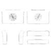 Transparent Protector Cover for Retroid Pocket Flip 2 Waterproof Scratchproof Shell Console TPU Case Gamepad Skin Sleeve