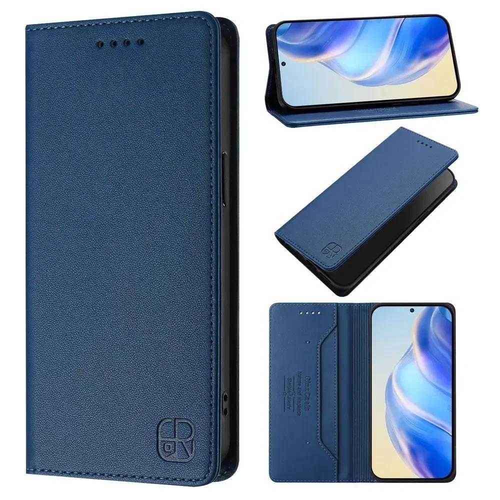 Wallet With Card Slot Kickstand Magnetic Flip Leather Case For Motorola Moto G15 Power G05 G75 G55 G35 G85 G45 G34 G04 G04S 5G