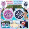 Aufblasbares Wurfspiel mit Wasserdartscheibe, Zielscheibe Fußball Dartscheibe, Wurf-Spaßspielzeug für Kinder