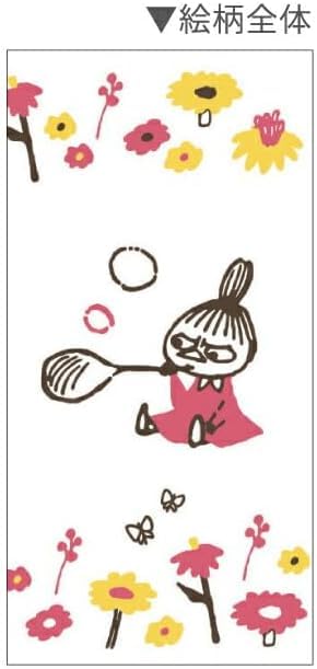 Moomin Ballpoint 3 Jetstream Made In Little My Flowers Set and Name Pen, Colors, 0.5, Japan, (Pen Stickers)