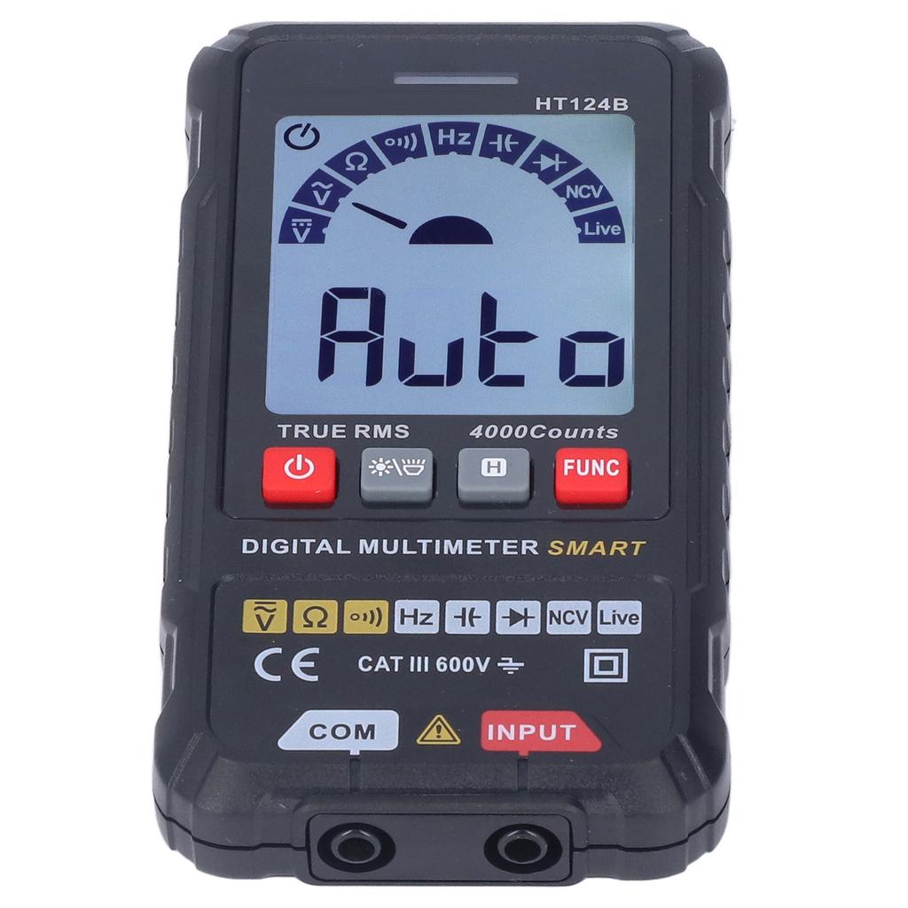Smart Digital Multimeter Fully Automatic Detection Electronic Parameter Test Meter HT124B