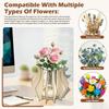 Assemble Kit Wooden Puzzle Vase 3D Wooden Vase Kit Home Decor Accessory Bouquet Vase  Gift Lovers