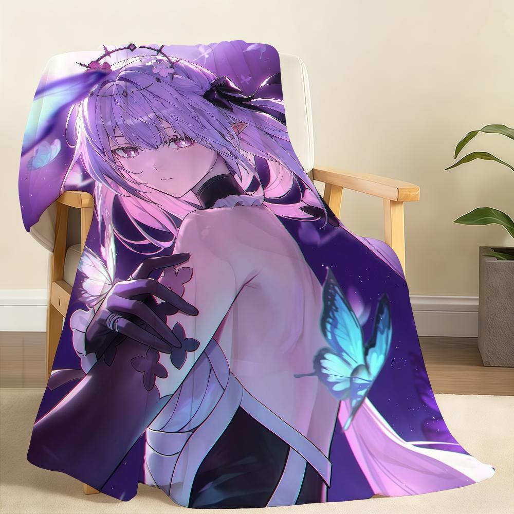 Game Honkai Star Rail Castorice Cute Blanket Soft Throw Blanket for Home Bedroom Bed Sofa Picnic Travel Office Rest Blanket Gift