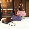 Women's New Handmade Woven Shoulder Crossbody Bag, Simple and Casual Women's Handbag, Armpit Bag, Fashionable New Moon