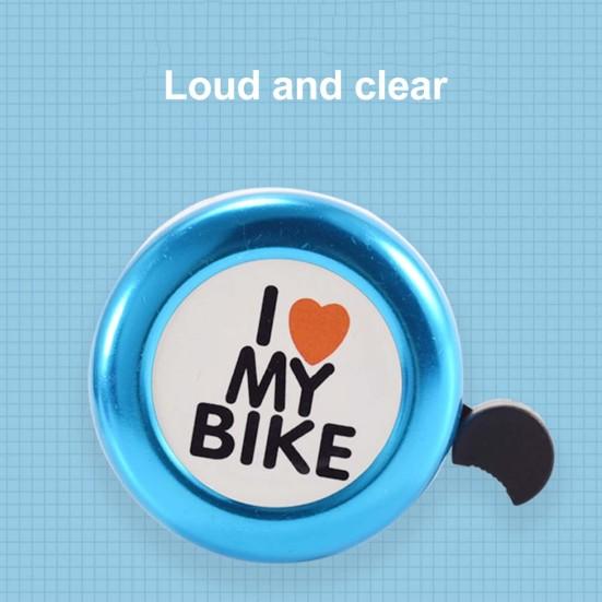 Children Bicycle Bell Loud Sound Letter Print Easy Installation High Decibel Cute Appearance