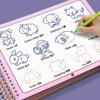 Learn Paining Drawing Chinese English Book Copybooks with Disappearing Ink Pen, Improve Learning Education Books for Kid School