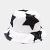Autumn and Winter New Thickened Plush Pentagram Bucket Hat Female Internet Celebrity Fashion Trend Warm Basin Hat Casual Visor