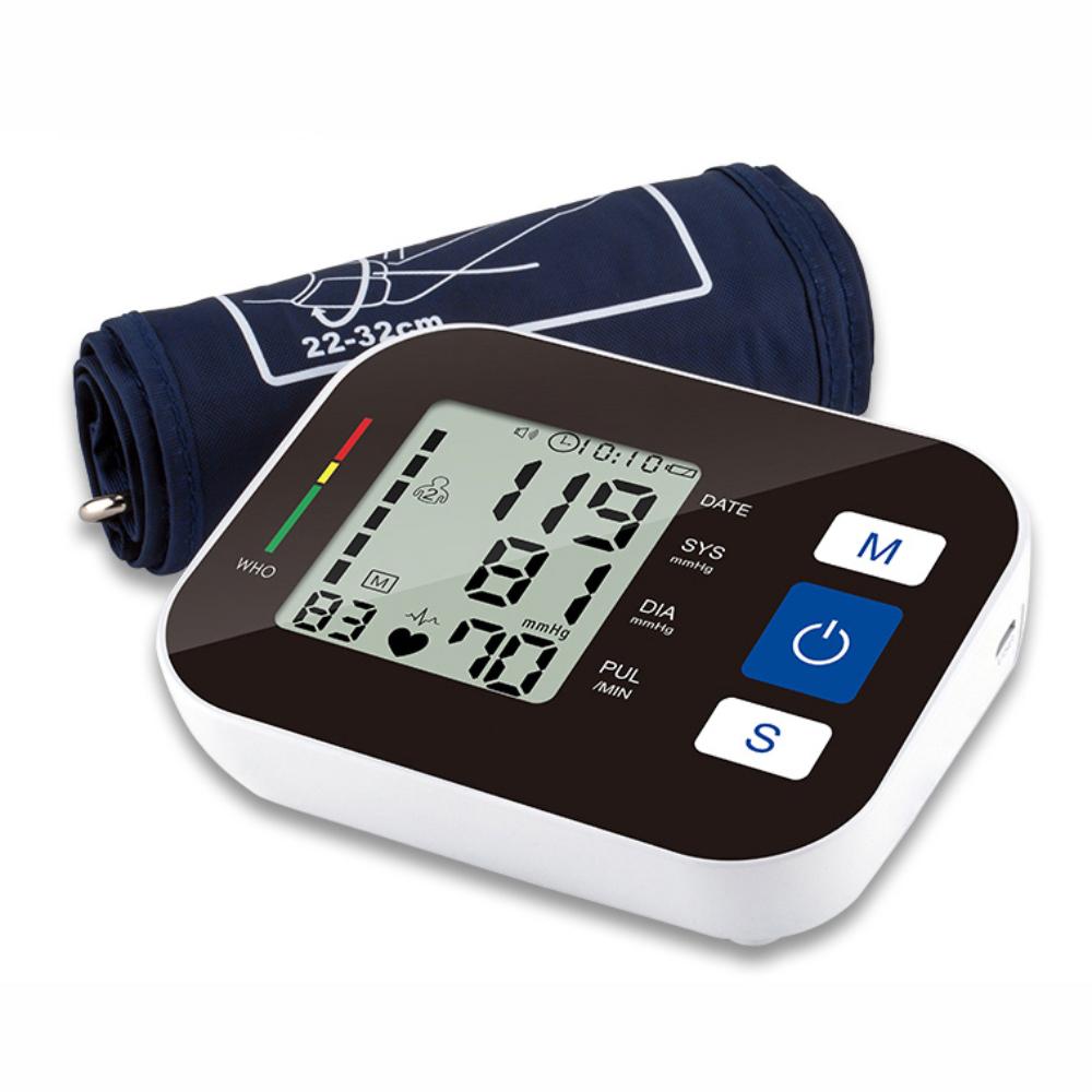 Electronic Sphygmomanometer Machine Blood Pressure Monitor Upper Arm Digital Blood Pressure Monitor Plastic
