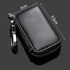 Eco-friendly Leather Keychain Pouch Zipper Closure Fashion Portable Key Wallet Holder Ideal Gift for Men Women Drivers