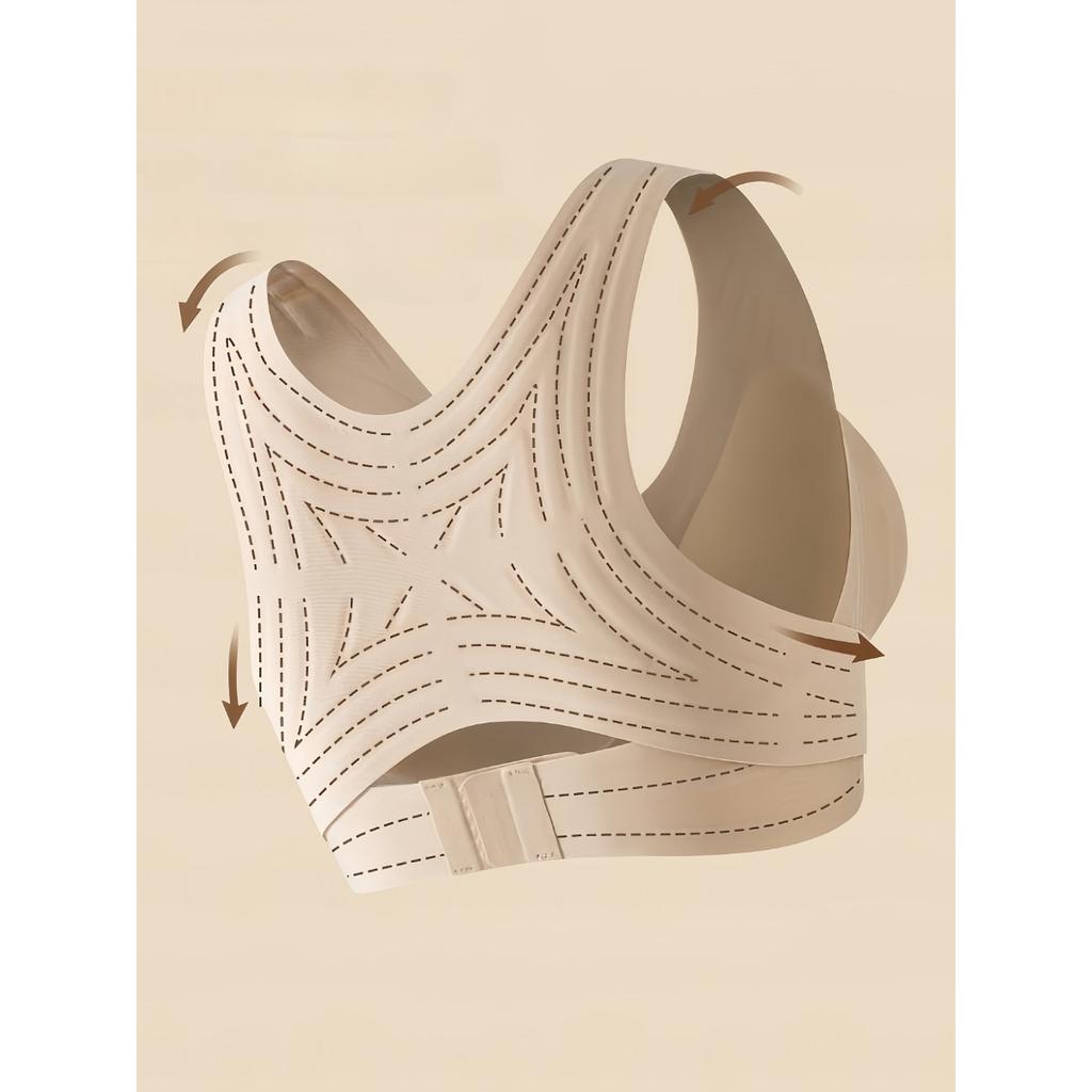 Women's Seamless Underwear with Detachable Breast Pads, Adjustable Body Shape, Seamless Closure, Comfortable Skin Friendly Without Steel Rings