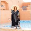 Women's Cover-ups Printed Holiday Plus Size Beach Dress Sun Shirt Bikini Swimwear Outer Shirt