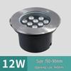 Low Voltage 12V-24V Outdoor LED In-Ground Light: Waterproof, Stainless Steel for Parks and Courtyards