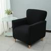 Solid Color Tub Club Armchair Cover Stretch Sloping Arm Back Slipcover Soft Single Small Chair Seater Sofa Covers For Home Club