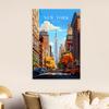 New York City travel print United States Poster Statue of Liberty Art New York print Canvas Painting  Travel Poster New York Art