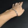 Silver Bracelet with Cubic Zirconia, Item Weight 14.37 G (2197010)