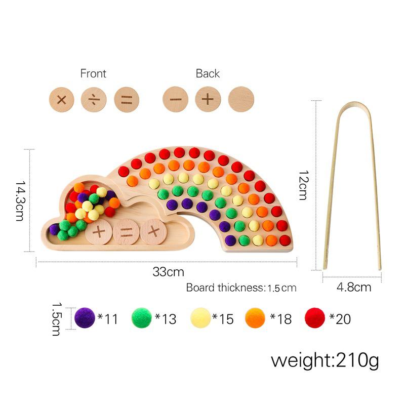 Holz Montessori Spielzeug Blumenform Regenbogenbrett Kinder Feinmotorik Bildung Spielzeug Baby Farbensortierung Sensorisches Spielzeug Kinder Geschenk