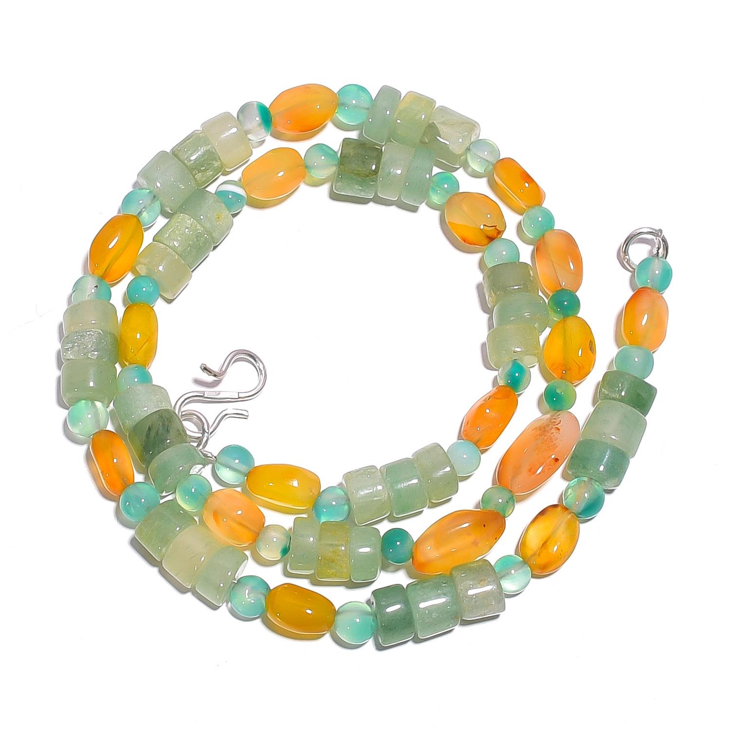 

Натуральный сердолик авантюрин драгоценный камень гладкие бусины ожерелье 17 UB-4552 UB-4552