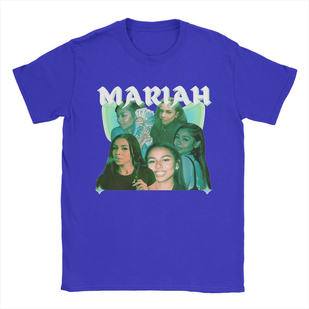 Bedrucktes Mariah the Scientist Vintage T-Shirt Herren Baumwolle Kurzarm O-Ausschnitt Sommer Top T-Shirt