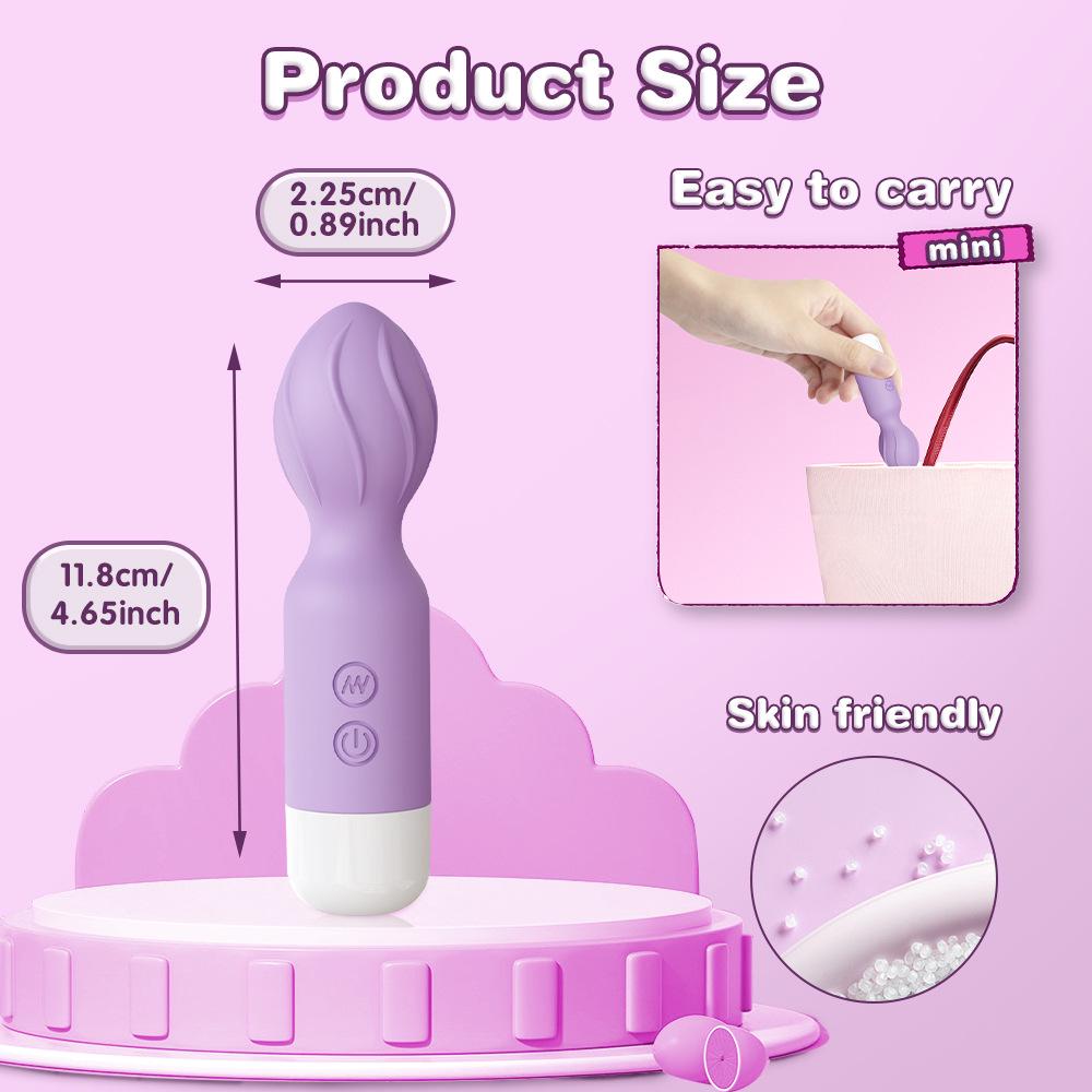 Rechargeable Mini Vibrator: Couples Flirting, Rotating Orgasm Stimulator, Female AV Masturbator