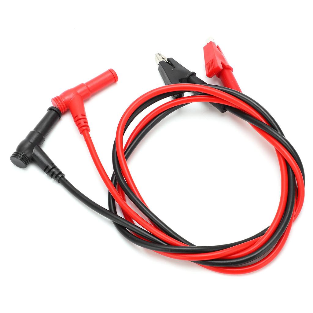 P08 4mm Multimeter Test Line DIY Plug to Clip Testing Cable for Car Diagnosis Testing