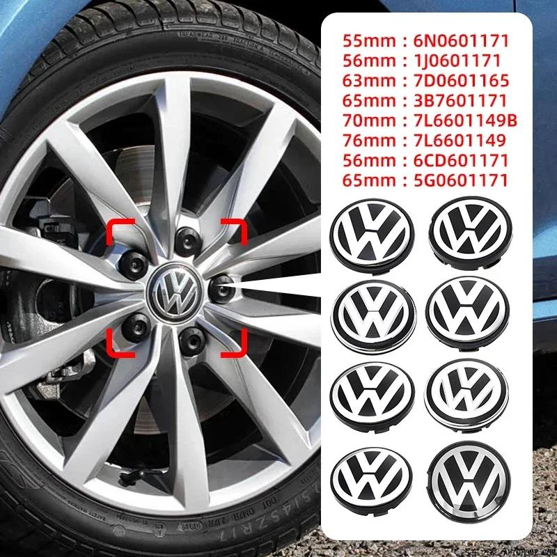 4 ADET 56mm 63mm 65mm 70mm Araç Jant Göbek Kapakları Kapağı VW Volkswagen Golf Polo Passat Touran CC B5 B6 B7 Jetta aksesuarları için