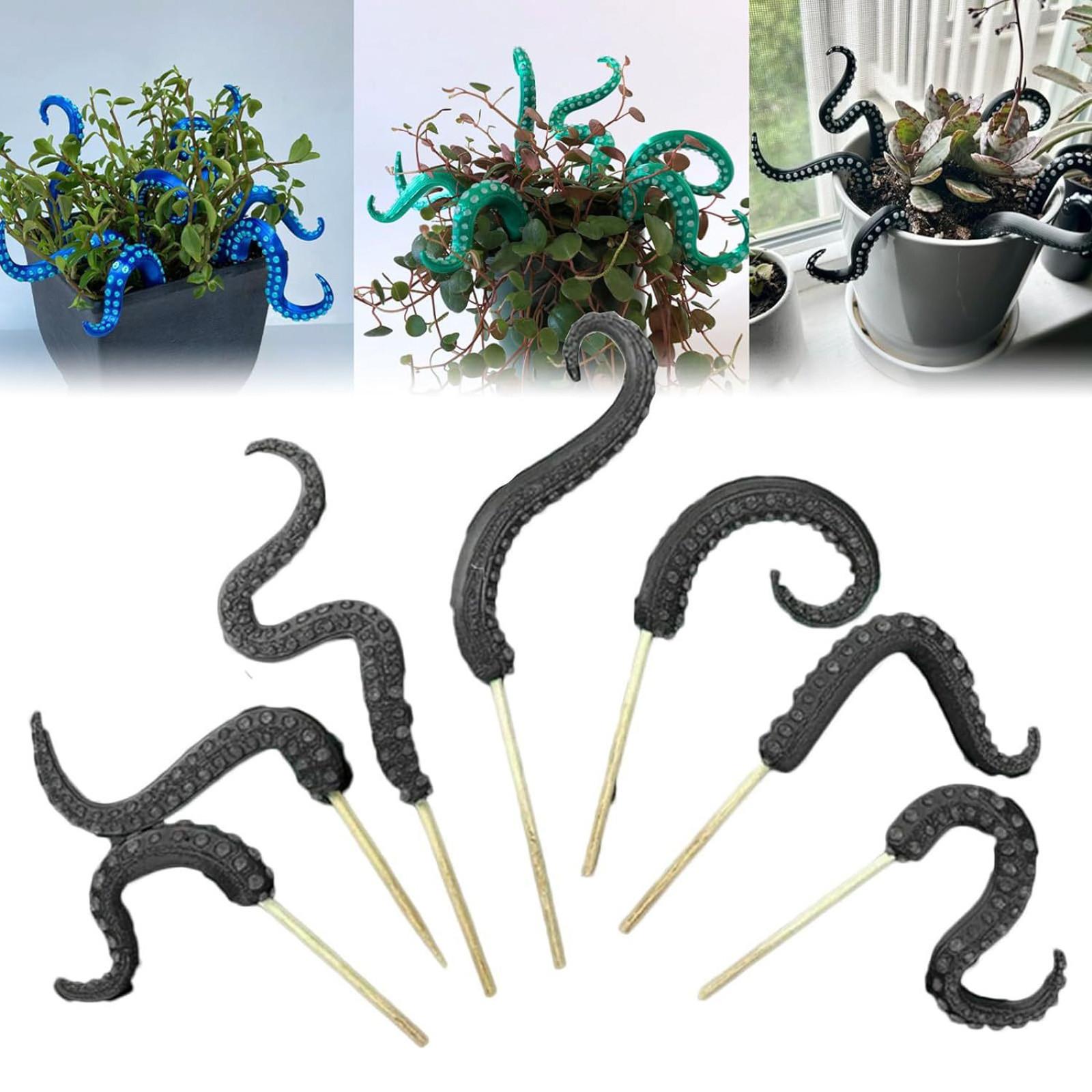 

Забавное украшение щупальце из 7 морских украшений цветочный горшок садовый элемент украшения набор часть осьминог набор 7 монстр-горшок 14-9CM чёрный