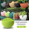 Nordic Style Planter Flower Pot Wall-mounted Plastic Wall Hanging Basket Flowerpot For Garden Wall Hanging Basket Flowerpot