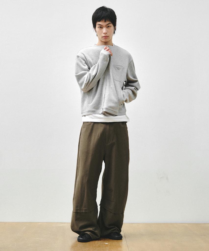 Intempomood Stroll Zip-Up Cardigan_Gray