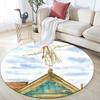 Anne Cartoon Pattern Round rug,Carpet Rug for Living Room Bedroom Playroom ,Non-slip Floor Mat,Holiday Gifts and Birthday Gifts.