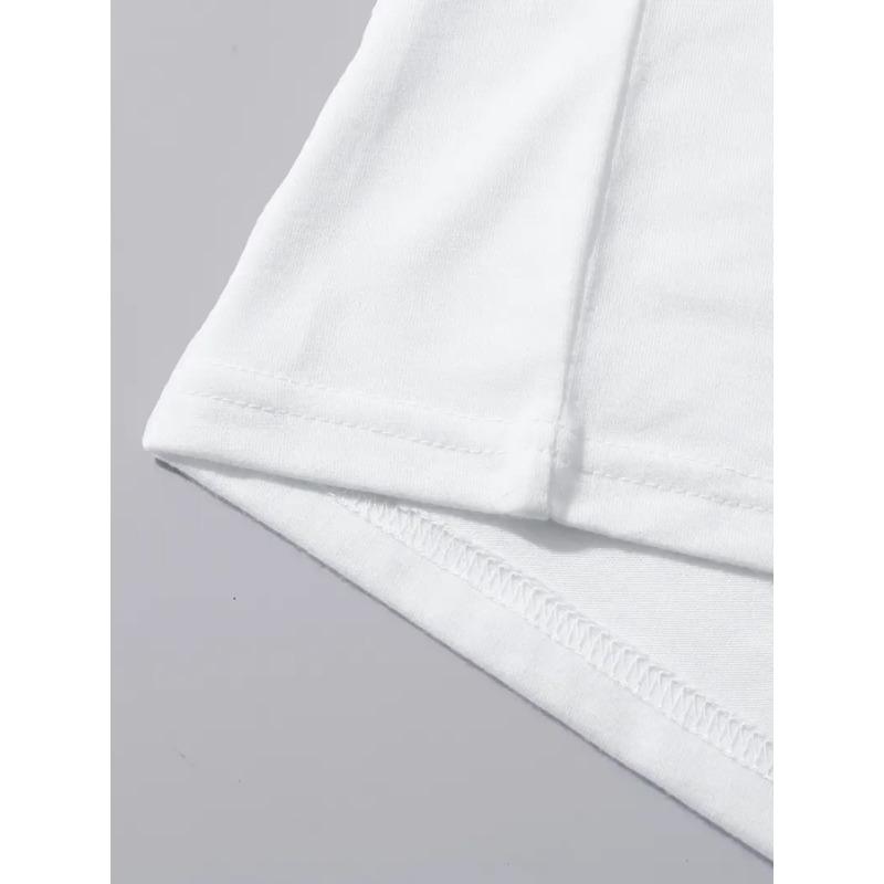 Women'S Round Neck Short Sleeve Sports T-Shirt with Letter Print for Spring and Summer Casual Wear