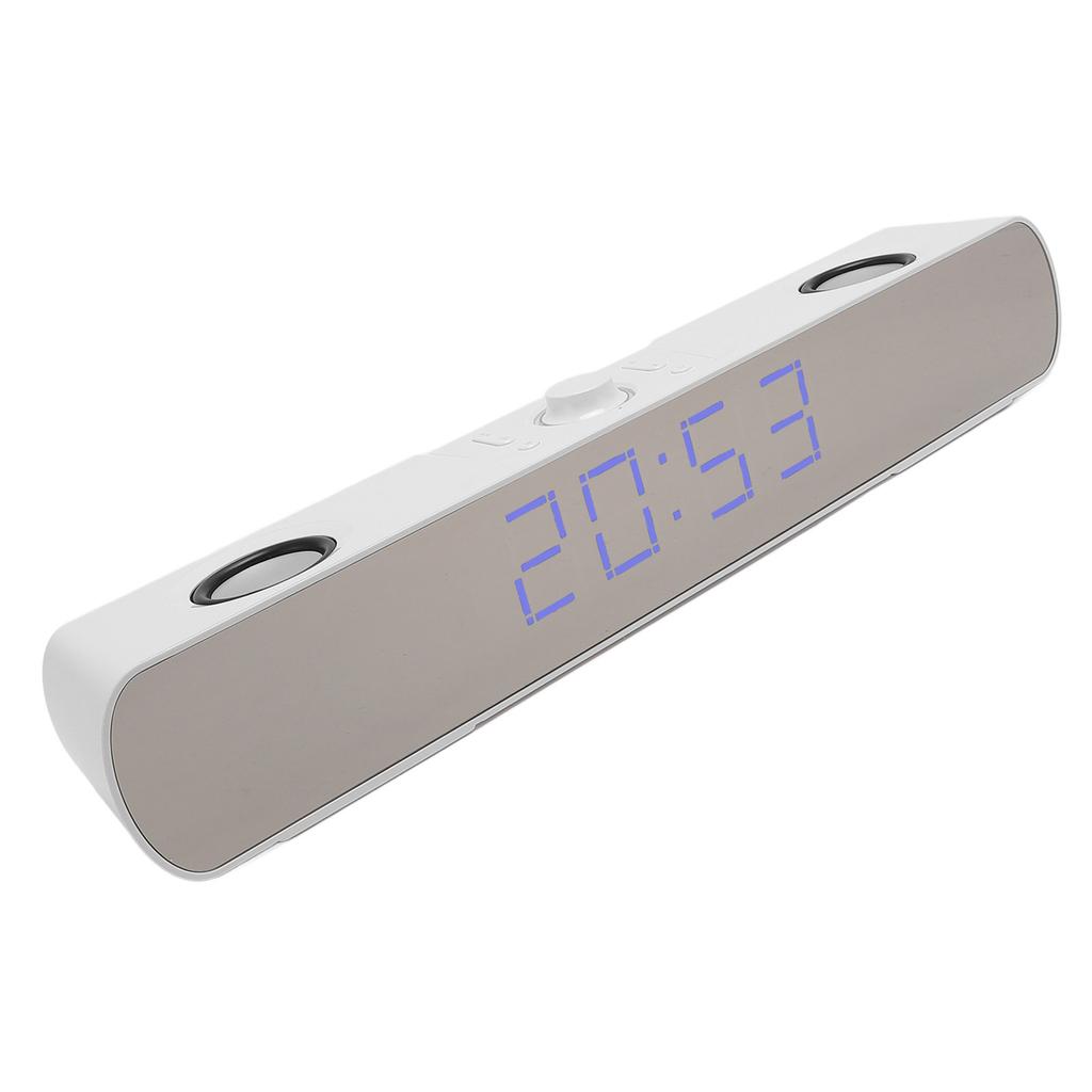   Computer Spker HiFi Stereo Built in Subwoofer Support USB   in PC Gaming Spker with Alarm Clock FM Radio for Laptop Display