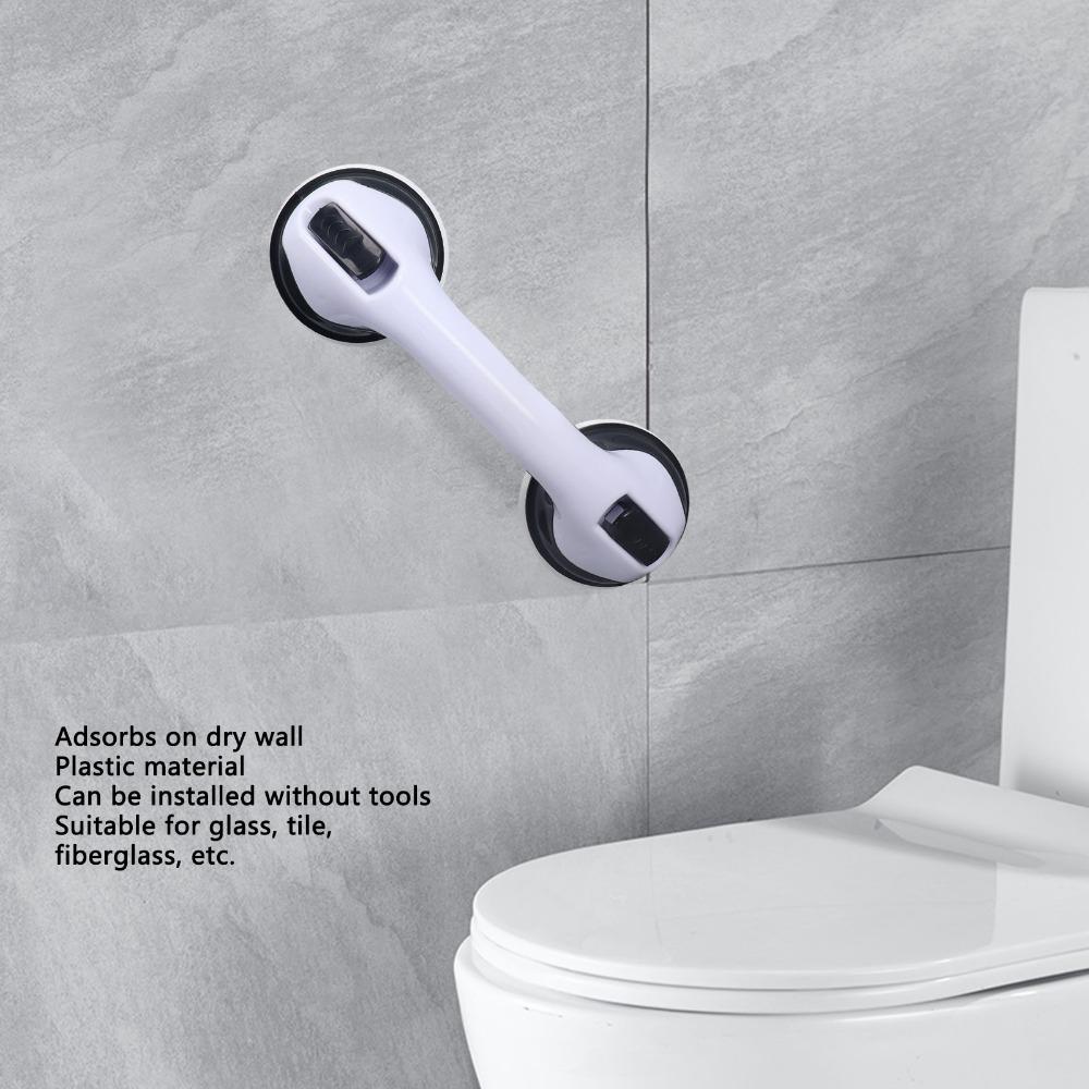 2pcs Security Shower Grab Bar Double Lock Shower Support Bar 2 Pack Shower Handle Seniors