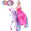 Magic Light Unicorn & Princess Doll, Unicorn Toys for Girls 3+, Gifts for Christmas Birthday for Kids Girls Aged 3 4 5 6 7 8