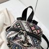 Large Capacity Canvas 2025 New Retro Ethnic Style Large Backpack Women's Business Trip Three-purpose Crossbody Backpack