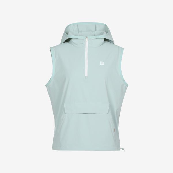 

Женский плетеный жилет с капюшоном Fila для тенниса MINT/W85
