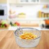 Stainless Steel Deep Fry Basket Round Wire Presentation With Detachable Handle Stainless Steel Drain Basket Fryer Skimmer