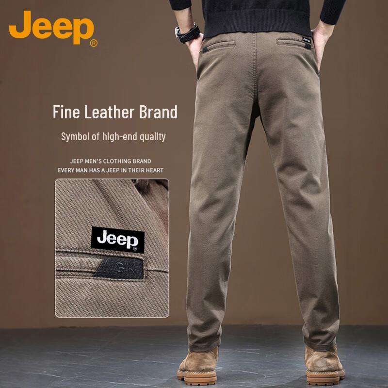 JEEP Men's Autumn/Winter Business Casual Straight-Leg Pants