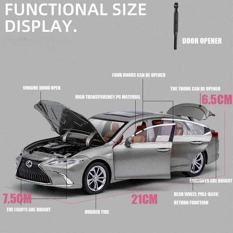 1/24 Lexus ES300 Alloy Car Model Diecast & Toy Vehicles Metal Toy Car Model Collection High Simulation Childrens Gift A406