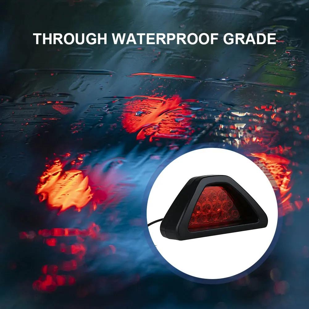 Universal Brake Signal Lamp Super Bright Car LED Fog Light 12 LED Car Strobe Light for Auto Vehicle SUV for Truck Car Motorcycle