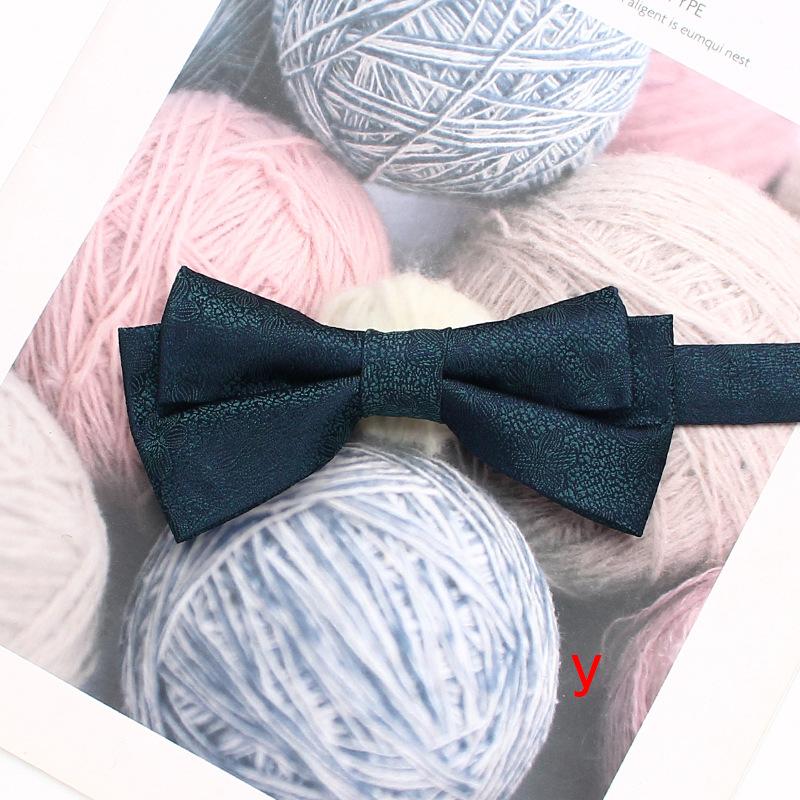 

Rael Мужской галстук-бабочка для платья Свадебная фотосессия Китайская индивидуальность Бордовый галстук-бабочка Двойной галстук-бабочка