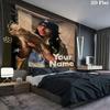 Arazzo da Parete con Nome Personalizzato Billie Eilish Appeso Estetico alla Parete Coperta in Tessuto Stampato Arazzi Decorativi per Camera da Letto Soggiorno Decorazioni per la Casa