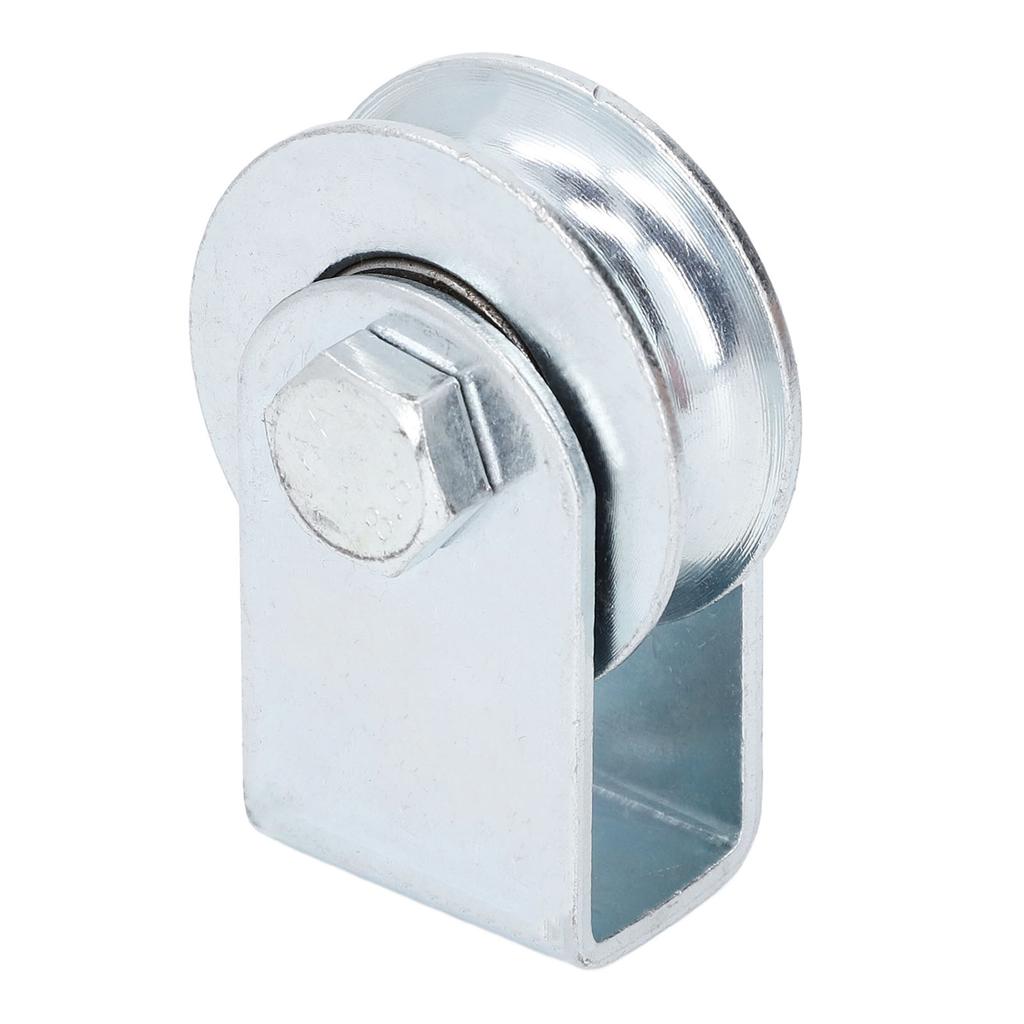 Groove Pulley Wheel U Type Wall Mounted Stainless Steel Rope Block Roller 0.8T Load Bearing 64mm