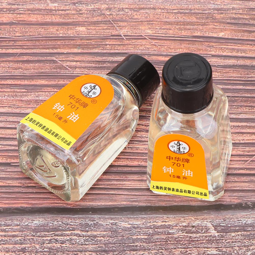 2 Stück 15ml Uhrenöl 701 Schmiermittel Armbanduhr Uhr Wartung Reparaturwerkzeug