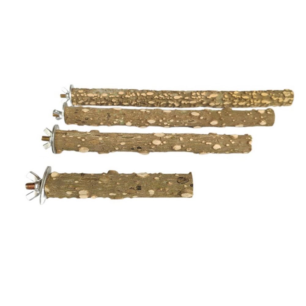 10/15/20/25/30cm Bird Claw Beak Grinding Bar Pepper Wood Bird Cage Sticks Parrot Standing Stick Bite Resistant
