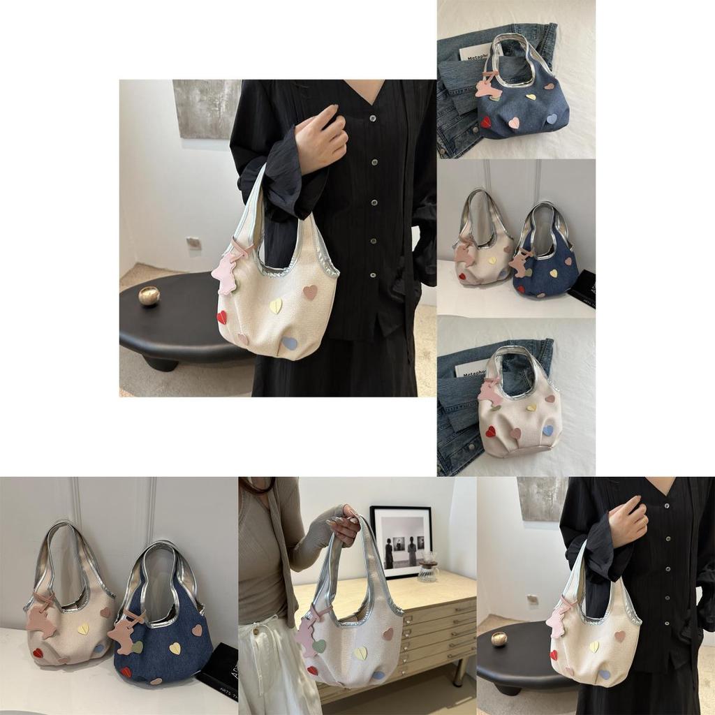 Chic 2024 Korean Floral Handheld Tote Bag With Simple Aesthetic Design Ideal For Everyday Use