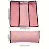 1pc Universal Fit Car Seat Belt Cover Shoulder Protector, Child Seat Belt Adjustment Fixator, Extended Plush Seat Belt Shoulder Protector