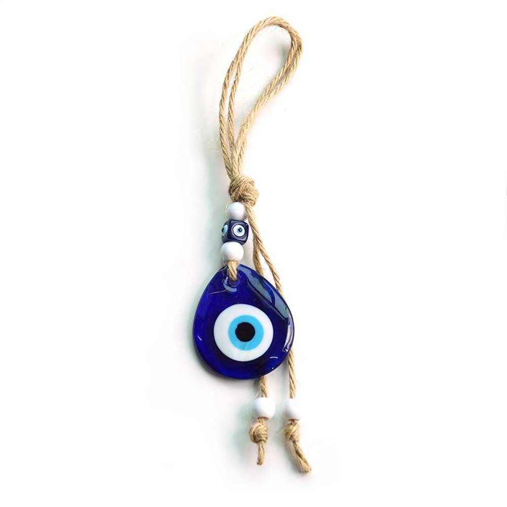 Eye Car Ornaments Evil Blue Eye Pendant Twine Drop Pendant Interior Accessories Car Key Pendants