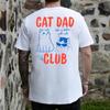 Cat Dad Club TShirt Back Design Tee Funny Cat Shirt Cat Lover New Cat Dad Shirt Pet Parent