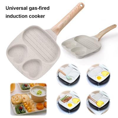 Egg Frying Pan for Breakfast Pancake Burger Sandwiches Nonstick Easy Clean Pancake Pan Gas Stove & Induction Compatible